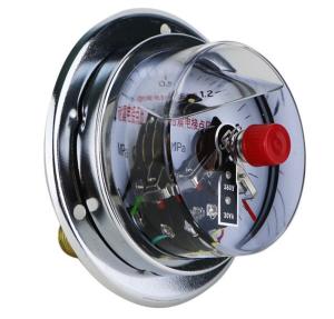 Quality 100mm Silicone Filled Electric Oil Pressure Gauge Back Mount wholesale