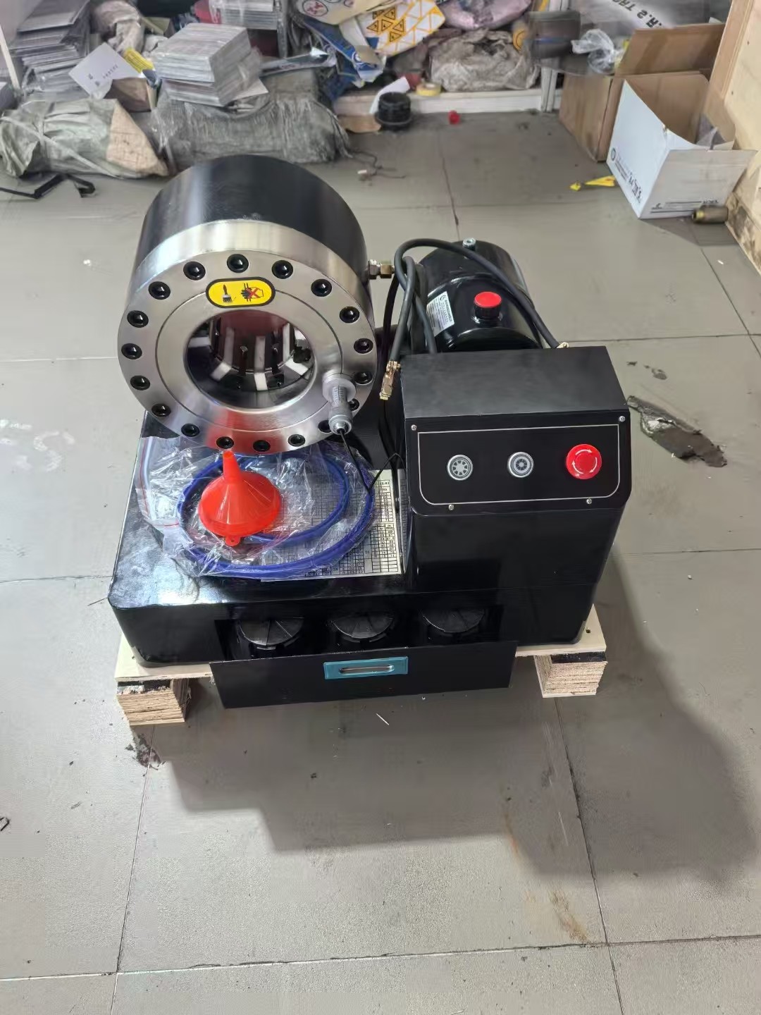 12V/24V 10 Dies 2 Inch Manual Braided Hose Crimper Battery Drive Hydraulic Hose Pipe Crimping Machine 6-51mm