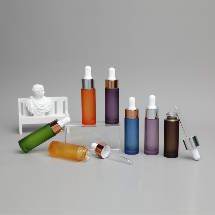 Clear Glass 15ml 0.5oz Serum Dropper Bottles Portable For Skin Care Liquids