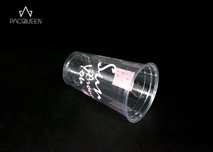 PET Disposable Transparent Plastic Cup , Clear Disposable Cups