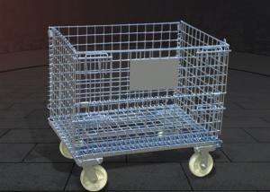 Quality 6mm Carbon Structural Steel Pallet Cages Electrostatic Spraying wholesale