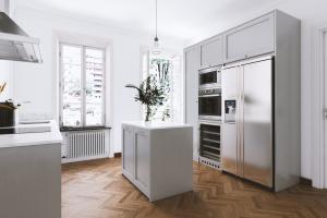 China Modern Modular One-Stop Designs Home Furniture For Villa Kitchen Cabinet Set on sale