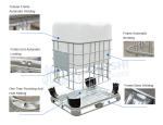 IBC Cage Base Frame Welding Machine For IBC 1000L Water Tank Stainless Steel