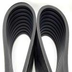 Black Banded Rubber Micro V Multi Ribbed Belt
