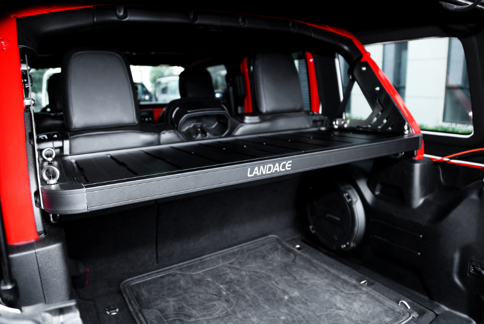 Powder Coated Rear Gate Inside Storage Shelf for 4x4 Vehicle Unique Design Customization