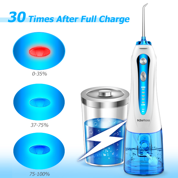 Cordless Water Flosser Rechargeable Portable Oral Irrigator Black