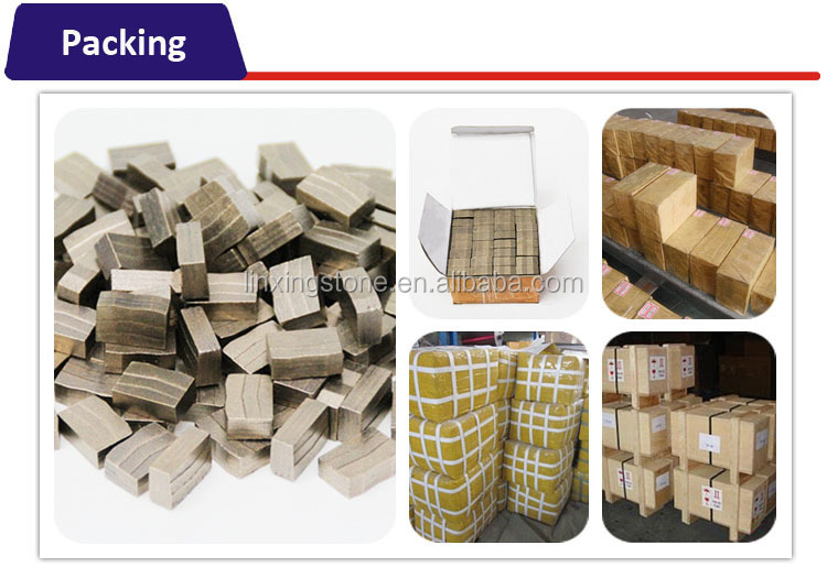 High Speed Multi Diamond Segment for Soft Granite Cutting Tools 24*8.4/7.6*15mm 6.5mm