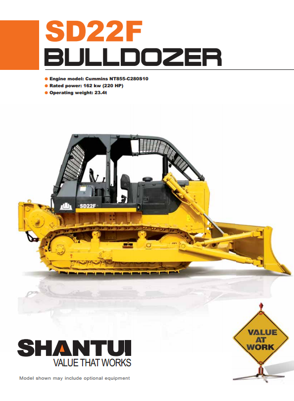 Shantui SD22F 220hp log bulldozer with winch