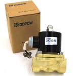 2W200 2Inch 2/2 Way Electronic Water Flow Control Valve Gold Solenoid Water