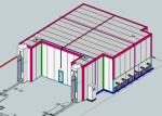 High efficiency Gas Powder Coating Curing Oven For Powder Coating Line