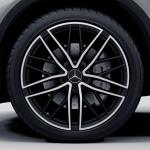 Black Polished 21 Inch Cross Spoke Alloy Rims For Mercedes Benz