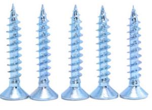 Quality Zinc Plated Steel Chipboard Wood Screws Flat Countersunk Head Hardened wholesale