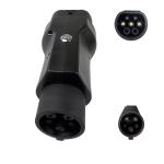 Voltage Max 250V AC 7 Hole Ev Charging Connector Black Ev Charger Adapter 32A