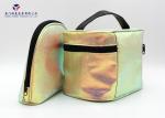 Flashing Gold Leather Cosmetic Bag Eye Catching Customized Lady Handbag