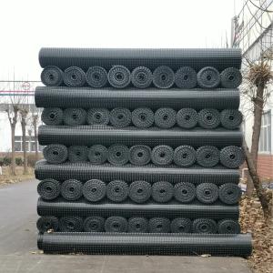Quality 100kn Polyester Geogrid Pet Biaxial Geogrid For Slope Protection Railway Road Construction wholesale