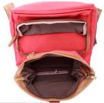 Pink Canvas Backpacks Bags Women Shoulder Straps Backpacks