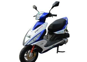 Quality Alloy Wheel Gas Motor Scooter , Iron Muffler Cool Gas Scooters Lightweight wholesale