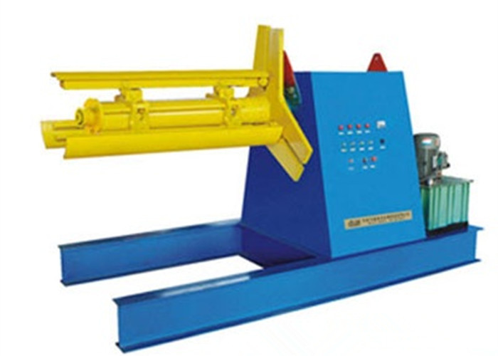 Computer Control Roll Forming Production Line 1.5KW Hydraulic Uncoiler Machine