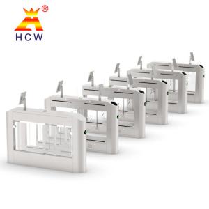 Quality 35-40 Persons/Min Swing Gate Face Recognition Turnstile 100-240V With Card Reader wholesale