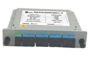 Quality PLC Fiber Splitter 1x8 SC UPC 55/50 Operating Temperature -40℃~+85℃ wholesale