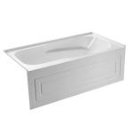 PMMA Acrylic Skirt Bathtub White Without Drainer CUPC MG-DT1582