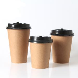 Quality Disposable Single Wall Brown Kraft Paper Coffee Cups For Hot Drinking wholesale