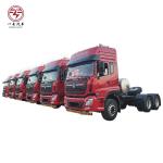 Model Tractor Trailer Head Truck Dongfeng 6x4 LNG CNG Tractor Truck with Touch