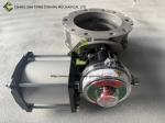 Single flange pneumatic butterfly valve of concrete mixing plant fittings