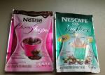 Snack Food Plastic Pouch Packaging / Custom Printed Coffee Bean Sacks Floded