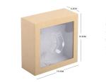 Wholesale Custom Logo Recycled Materials High-end socks pvc gift box with window