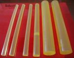 Solvent Resistance Polyurethane Rubber Rod Bar Natural Color Hardness 60A - 95A