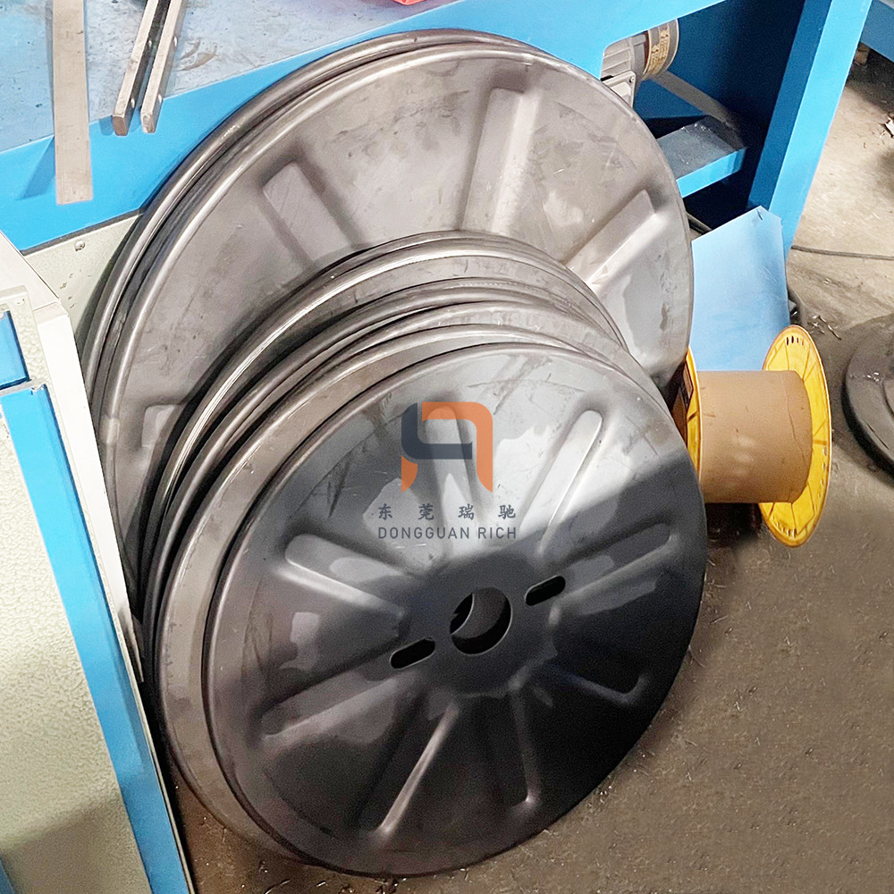 Corrugated Bobbin Beading Cable Reel Machine , Reel Wire Crimping Machine