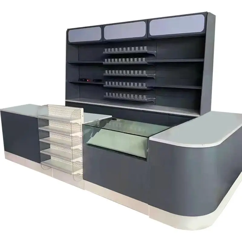 CE Certificate Supermarket Bill Counter Eco Friendly Checkout Counter
