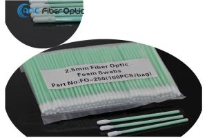 Quality Fiber Optic Lint Free Foam Clean Swabs One Time 1.25mm 2.5mm 100 Pcs/Pack wholesale