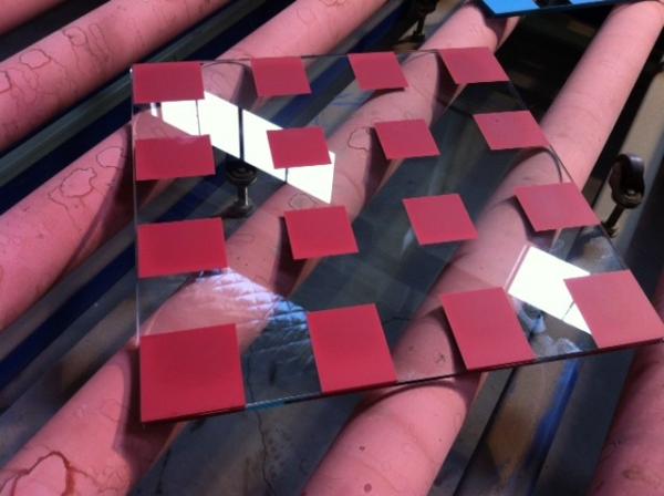 Tempered Silkscreen Printed Glass , toughened safety glass with different