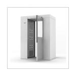 Double People Laboratory Air Shower Room Coated Steel Manual Cleanroom Door