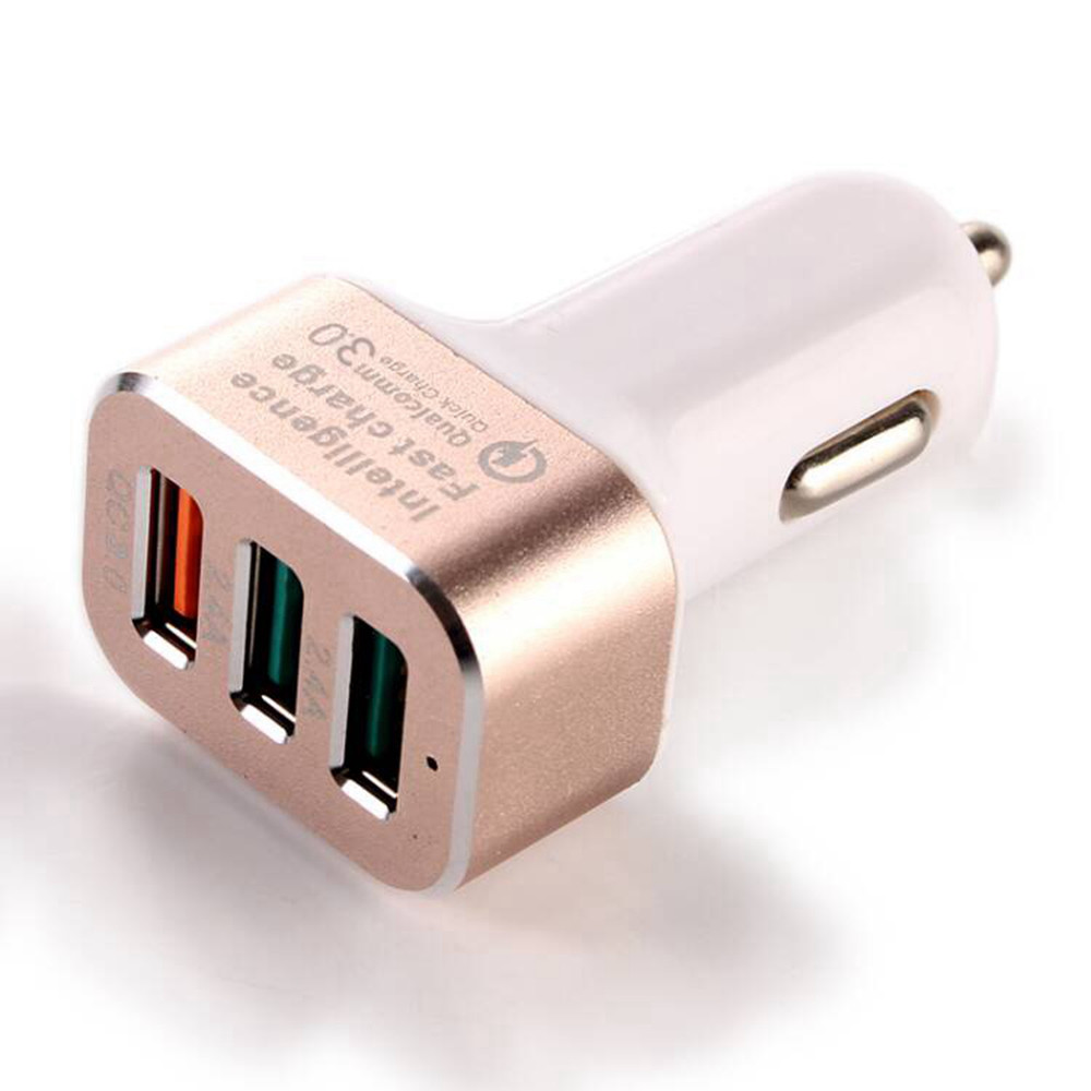 Quick Charger 3.0 42W USB 3 Ports Cell Phone Car Charger