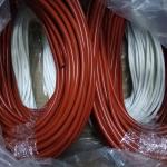 Red / Brown Flexible Silicone Tubing , Protective Silicone Sleeveslong Service