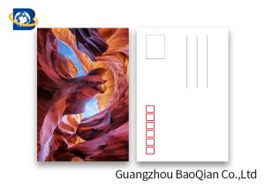 Quality Landscape Lenticular Postcards Printing , 3D Printing Images PET / PP Material wholesale