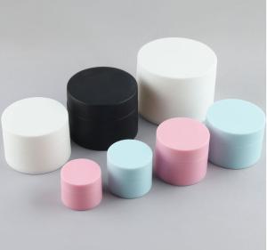 Quality PP Cream Plastic Cosmetic Containers 4 Oz Double Wall Jars 7.4*5.1cm wholesale