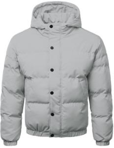 Quality Hooded Men Seamless Down Coat 160g Polyester Filling Type Windproof Waterproof wholesale