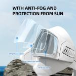 Silicone PC Freediving Goggles Non Fogging Snorkel Mask UV400 Protection