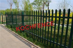 Quality 2.4m Height Steel Palisade Fencing With Powder Coating Finished Surface wholesale