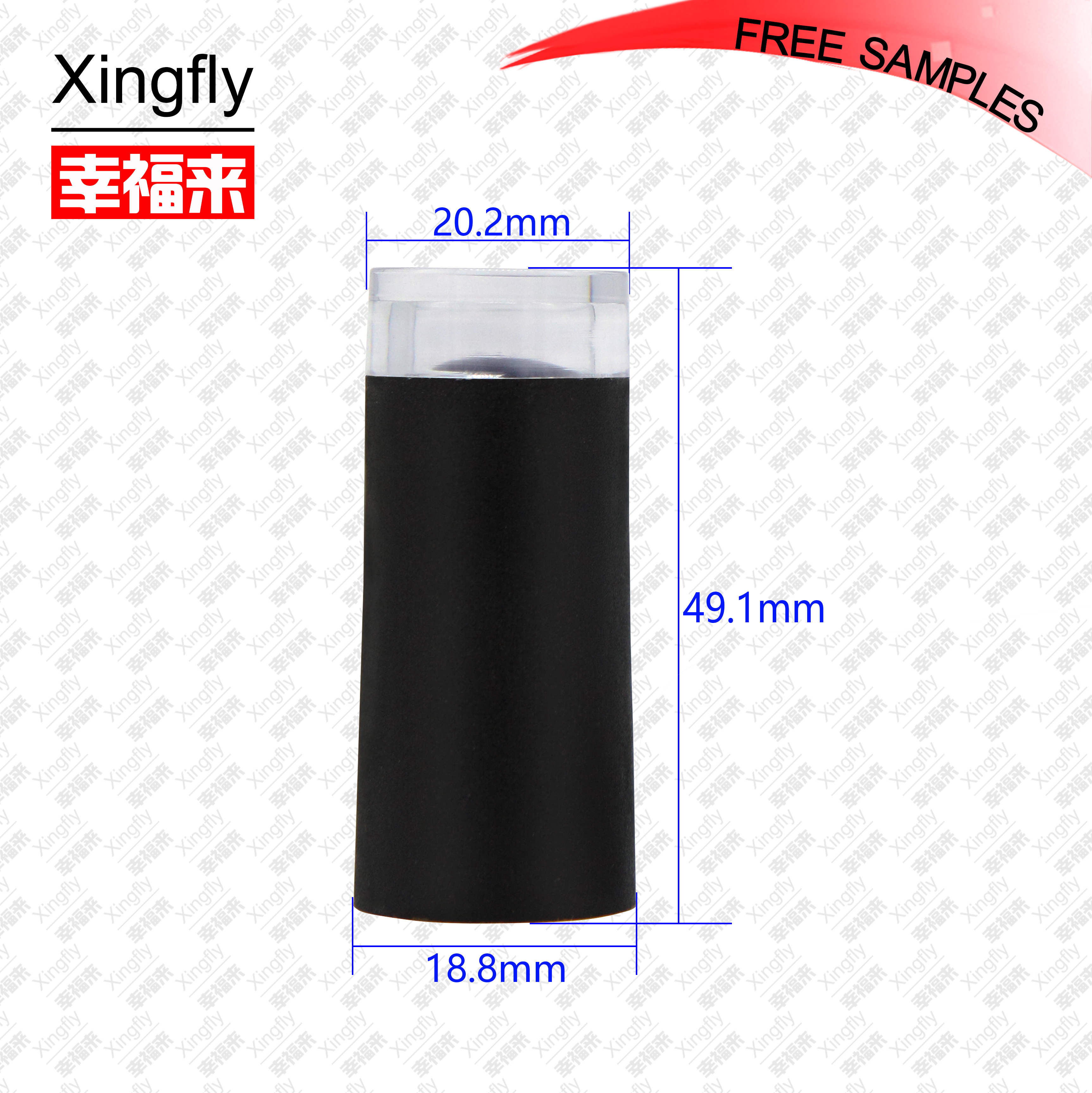 Plastic Material Nail Polish Bottle Cap Custom Logo with brush