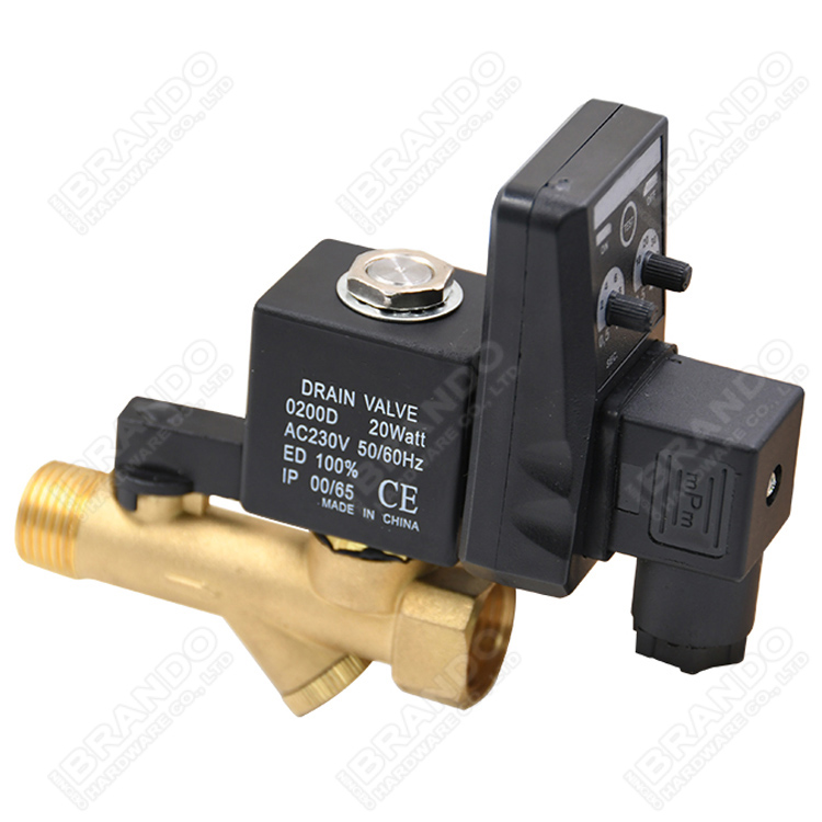 Screw Air Compressor Solenoid Valve 3 Way 1/8'' 1/4'' 24VDC 220VAC