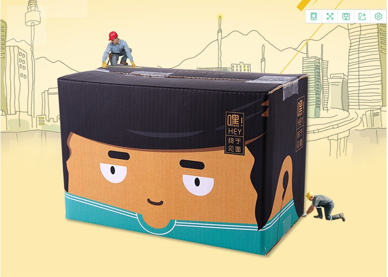 Recycled Materials Custom Corrugated Boxes Preferred Material With Strong Tensile Force