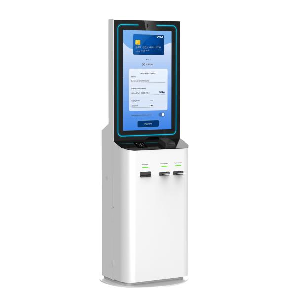 32 Inch Touch Screen Payment Kiosk With Cash Acceptor And Support Credit Card