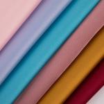 Plain YARN DYED 97% Polyester 3% Spandex Shiny Luxury Satin Fabric