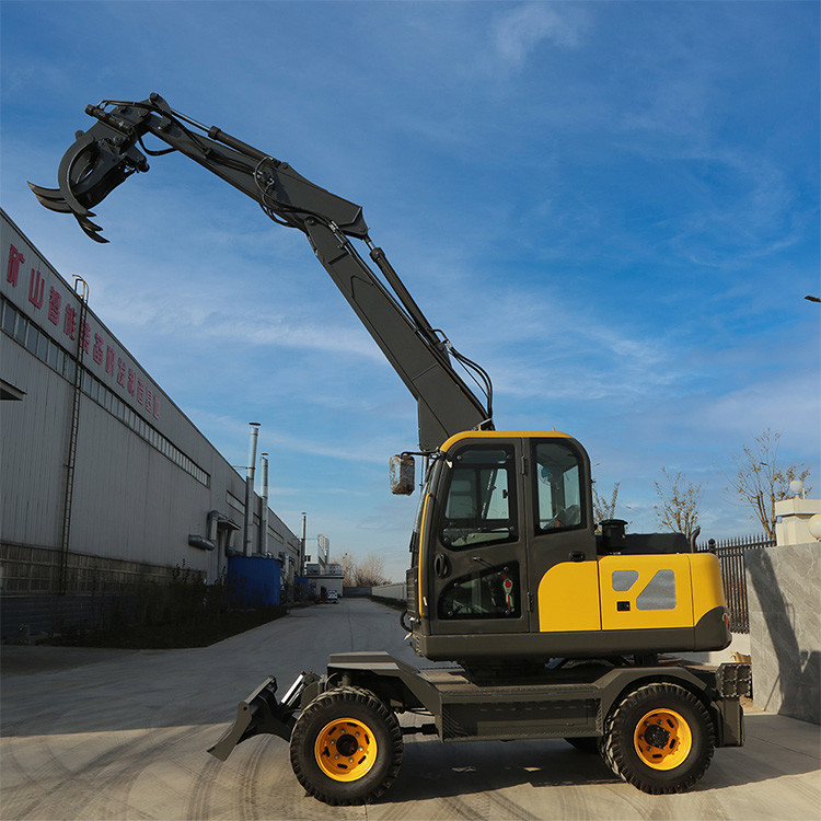 55KW Earthwork Projects Hydraulic excavator For Large 7ton Wheel Excavator
