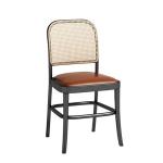 French Bistro Rattan Cafe Bar Stools White Rattan Counter Height Bar Stools With